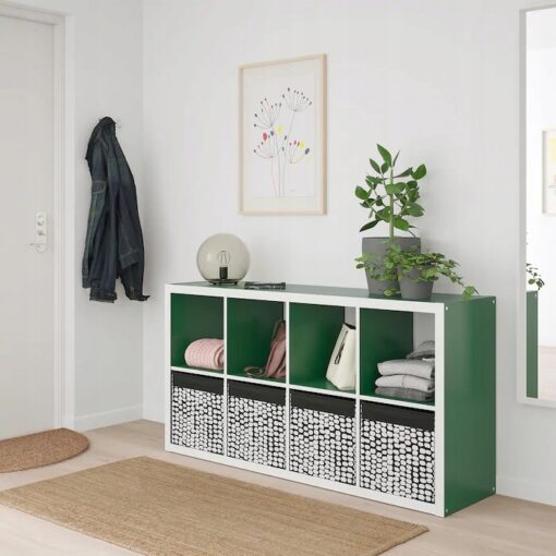 IKEA DRONA WKŁAD CZARNO-BIAŁY WZÓR 3 SZT. - DO REGAŁU KALLAX - obrazek 4