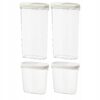 IKEA 365+ ZESTAW POJEMNIKÓW NA SUCHĄ ŻYWNOŚĆ 1.3 / 2.3l 4szt