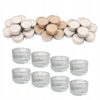 IKEA SINNLIG ŚWIECZKI TEALIGHT PACHNĄCE WANILIĄ + ŚWIECZNIKI