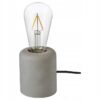 IKEA RASEGEL LAMPA STOŁOWA + ŻARÓWKA 10X8CM PODSTAWA CEMENTOWA