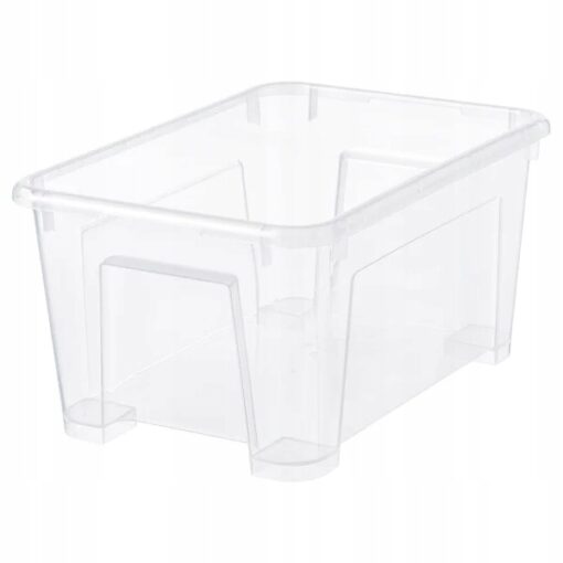IKEA SAMLA ZESTAW 3 X PUDEŁKO POJEMNIK Z POKRYWKĄ 28x19x14CM - obrazek 4