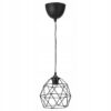 IKEA BRUNSTA / HEMMA LAMPA WISZĄCA CZARNA 20 CM