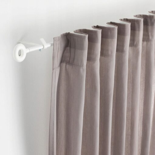 IKEA IRJA KOMPLET KARNISZY BIAŁY 140 cm MOŻLIWOŚĆ DOCIĘCIA - obrazek 2