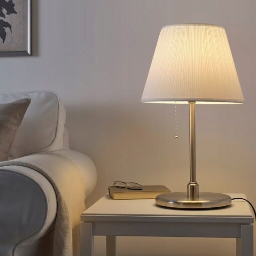 IKEA MYRHULT KLOSZ LAMPY Z TKANINY BIAŁY 33 CM - obrazek 2