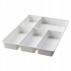 IKEA STODJA TACA / POJEMNIK NA SZTUĆCE BIAŁY 31x50