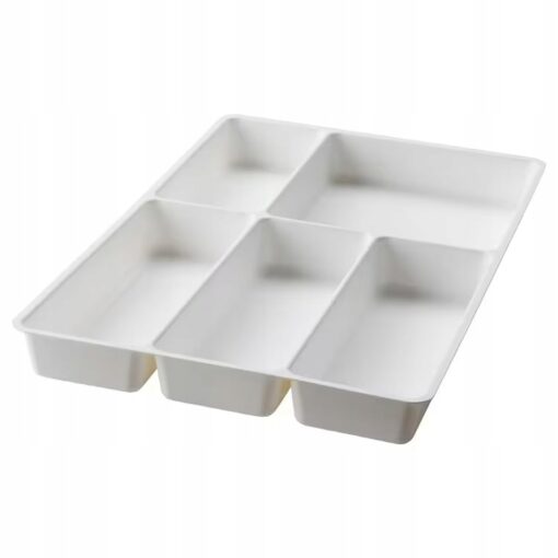 IKEA STODJA TACA / POJEMNIK NA SZTUĆCE BIAŁY 31x50