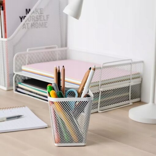 IKEA DRONJONS POJEMNIK ORGANIZER NA DŁUGOPISY BIAŁ - obrazek 2