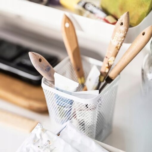 IKEA DRONJONS POJEMNIK ORGANIZER NA DŁUGOPISY BIAŁ - obrazek 5