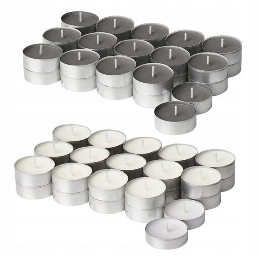 IKEA ADLAD ZESTAW ŚWIECZEK TEALIGHT - ZAPACH LASU/OGNISKA 60 SZT