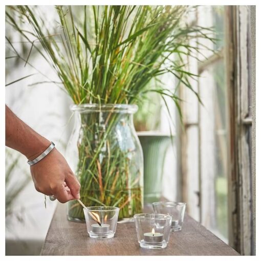IKEA LUGNARE ŚWIECZKI TEALIGHT PACHNĄCE - JAŚMIN JAGODY TRAWA - obrazek 6