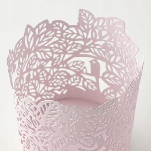IKEA SAMVERKA ŚWIECZNIK NA TEALIGHTY RÓŻOWY 8 CM - obrazek 3