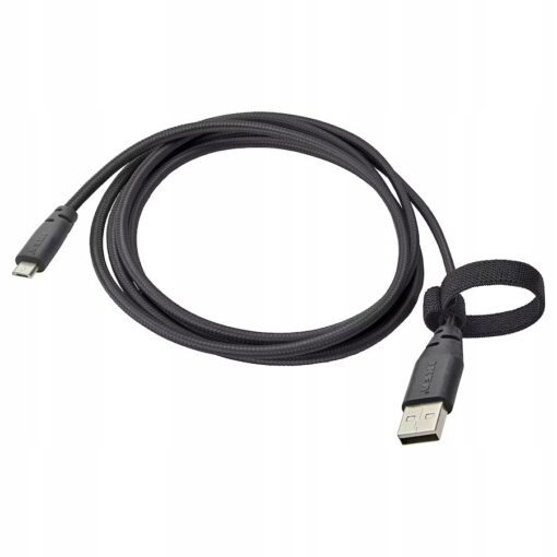 IKEA LILLHULT KABEL USB-A NA USB-MICRO SZARY 1.5 M