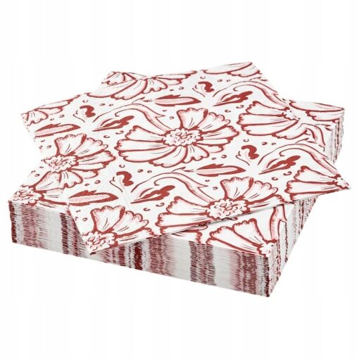 IKEA SOMMARFLADER SERWETKI W KWIATY 33x33 30 SZT.