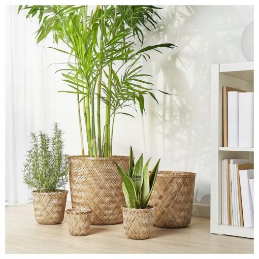 IKEA KLYNNON OSŁONKA DONICZKI BAMBUSOWA 9 CM - obrazek 4