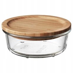 IKEA 365+ POJEMNIK NA ŻYWNOŚĆ Z POKRYWKĄ BAMBUSOWĄ 400 ML