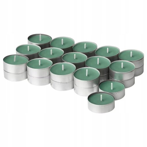 IKEA HEDERSAM ŚWIECZKI TEALIGHT ZAPACHOWE TRAWA 30 SZT
