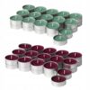 IKEA HEDERSAM ŚWIECZKI TEALIGHT PACHNĄCE - TRAWA/JAGODY 60 SZT.