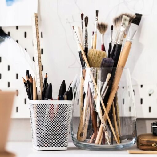 IKEA DRONJONS POJEMNIK ORGANIZER NA DŁUGOPISY BIAŁ - obrazek 4
