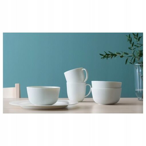 IKEA OFANTLIGT KUBEK BIAŁY PORCELANOWY 310 ML - obrazek 5