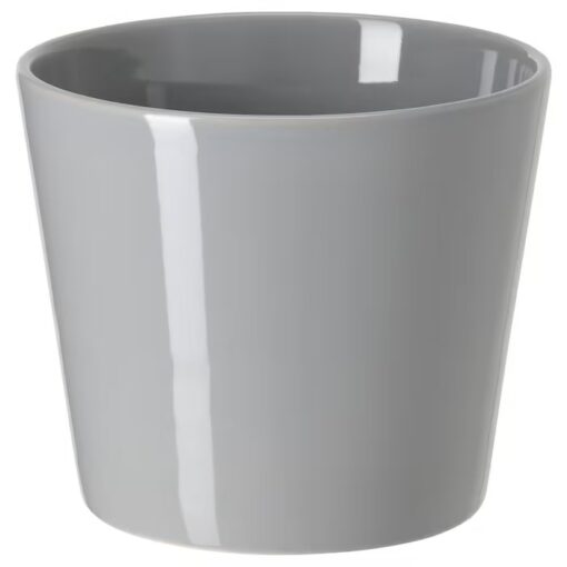 IKEA SKOGSVINBAR OSŁONKA DONICZKI SZARA 12 CM