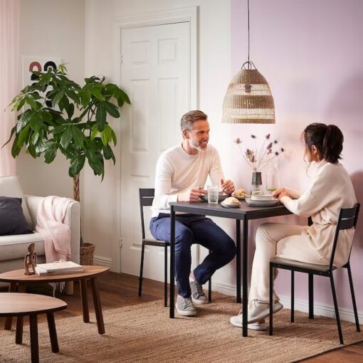 IKEA SANDSBERG STÓŁ CZARNY 67X67 CM - obrazek 3