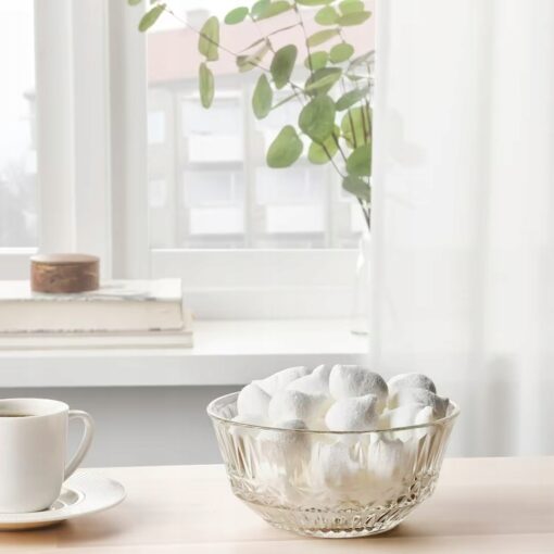 IKEA SALLSKAPLIG MISKA SZKLANA ZE WZOREM 15 CM - obrazek 2