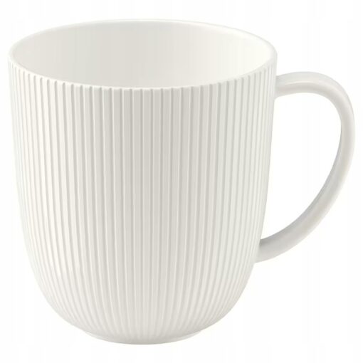 IKEA OFANTLIGT KUBEK BIAŁY PORCELANOWY 310 ML