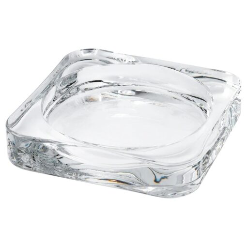 IKEA FENOMEN ŚWIECA BRYŁOWA CZARNA 14 CM + ŚWIECZNIK 2 SZT. - obrazek 5