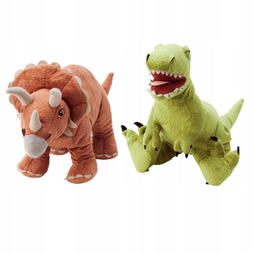 IKEA JATTELIK DINOZAUR PLUSZOWY MASKOTKA PLUSZAK ZESTAW 2 SZTUK
