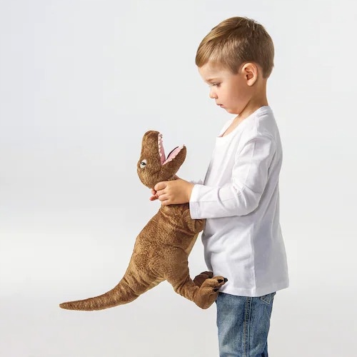 IKEA JATTELIK DINOZAUR PLUSZOWY MASKOTKA PLUSZAK ZESTAW 4 SZTUK - obrazek 16