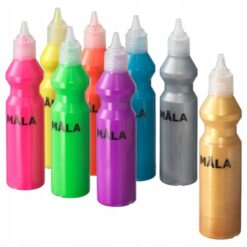 IKEA MALA FARBA FLUORESCENCYJNA BROKATOWA 8 SZTUK
