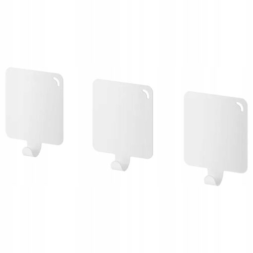IKEA PLUTT HACZYK SAMOPRZYLEPNY BIAŁY HAK WIESZAK 12 SZTUK - obrazek 5