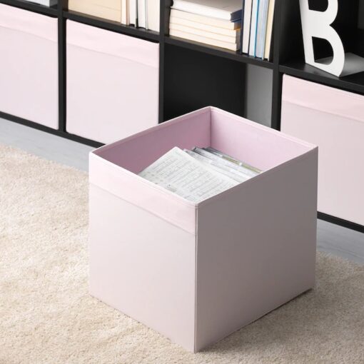 IKEA DRONA DO REGAŁU KALLAX WKŁAD RÓŻOWY 33x38x33 - obrazek 2