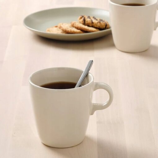 IKEA FARGKLAR KUBEK BEŻOWY Z POŁYSKIEM 370 ML - obrazek 2