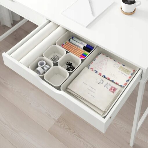 IKEA NOJIG ORGANIZER BIUROWY BEŻOWY 15x20x5 cm - obrazek 2
