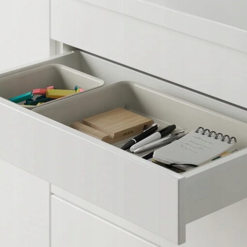 IKEA NOJIG ORGANIZER BIUROWY BEŻOWY 15x20x5 cm - obrazek 4