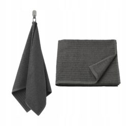 IKEA VAGSJON KOMPLET RĘCZNIK KĄPIELOWY + DO RĄK 70x140 50x100CM