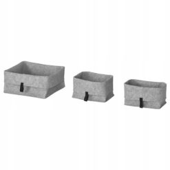 IKEA RAGGISAR KOSZ ORGANIZER SZARY 3 SZT.