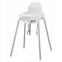 IKEA ANTILOP KRZESEŁKO DO KARMIENIA BIAŁE / SREBRNE