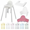 IKEA ANTILOP/KALAS ZESTAW DO KARMIENIA - KRZESEŁKO + TACKA + SZTUĆCE +PODUSZKA