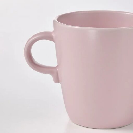 IKEA FARGKLAR KUBEK MATOWY RÓŻOWY 370 ML - ZESTAW 6 SZT. - obrazek 5