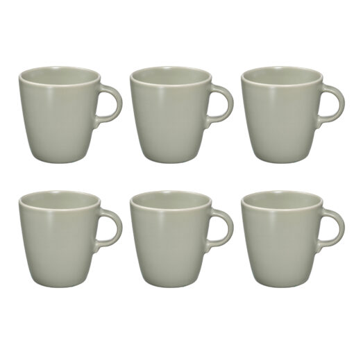IKEA FARGKLAR KUBEK MATOWY ZIELONY 370 ML - ZESTAW 6 SZT.