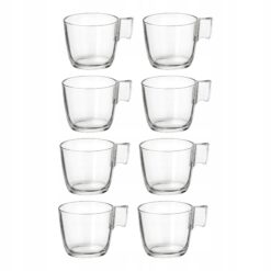 IKEA STELNA ZESTAW 8X KUBEK SZKLANY BEZBARWNY 230 ML
