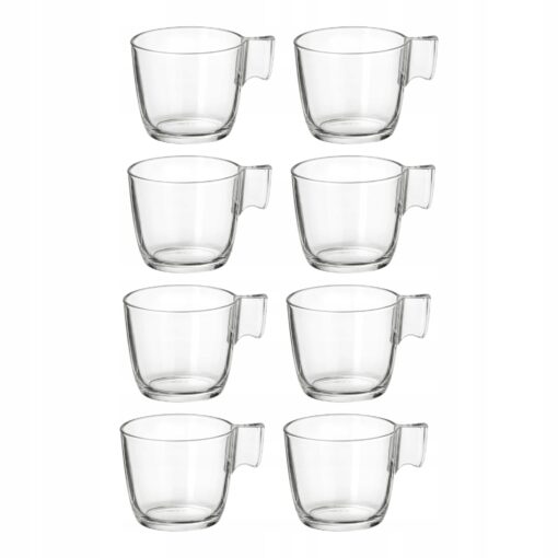 IKEA STELNA ZESTAW 8X KUBEK SZKLANY BEZBARWNY 230 ML