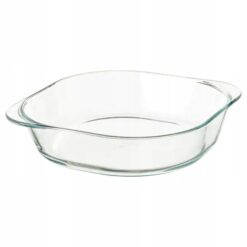 IKEA FOLJSAM NACZYNIE ŻAROODPORONE SZKLANE 24.5x24.5 CM