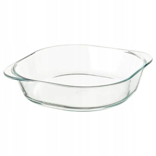 IKEA FOLJSAM NACZYNIE ŻAROODPORONE SZKLANE 24.5x24.5 CM