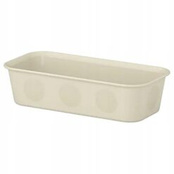 IKEA NOJIG ORGANIZER BIUROWY PLASTIKOWY BEŻOWY 10X20X5 CM