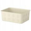 IKEA NOJIG ORGANIZER BIUROWY PLASTIKOWY BEŻOWY 20X25X10CM