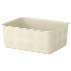 IKEA NOJIG ORGANIZER BIUROWY PLASTIKOWY BEŻOWY 20X25X10CM