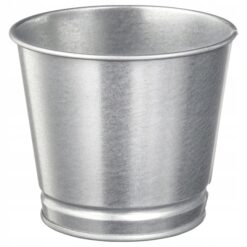 IKEA BINTJE OSŁONA DONICZKI DONICZKA SREBRNA 9 CM